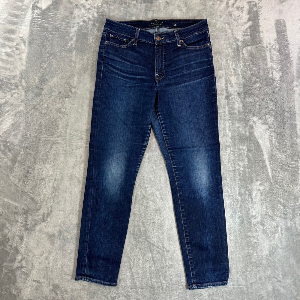 Lucky Brand Hayden Skinny Ankle Jeans Women's Size 6/28 Blue Dark Wash